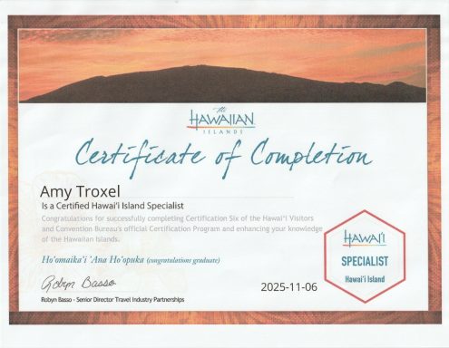 Certificate of Completion for Amy Troxel, dated 2023-11-06.